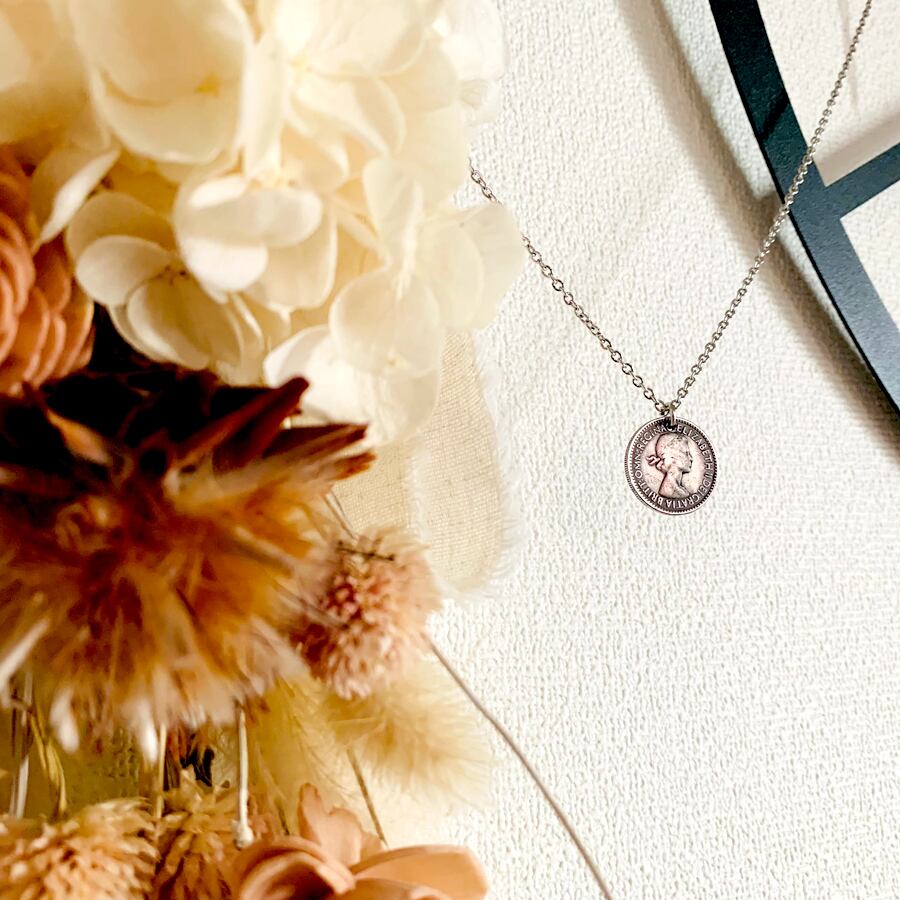 限定シックスペンスコインネックレス サージカルステンレス製 | Dimia