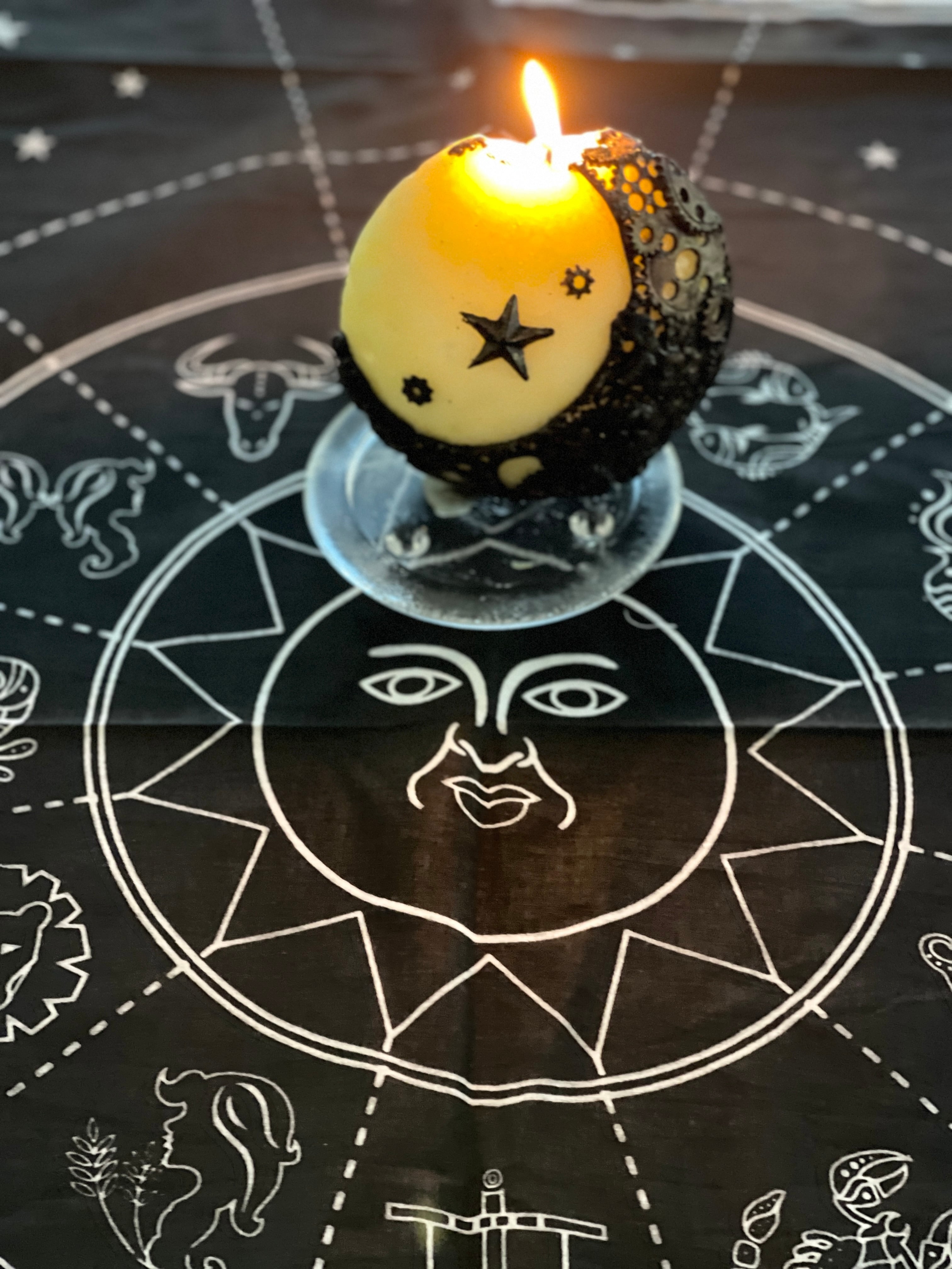 ◆クロス◆北欧神話◆ルーン◆星座◆シンボル◆cotton altar cloth◆◆英国製◆◆