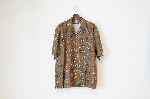 CC ”LOVE LIKE” S/S SHIRT -BROWN-