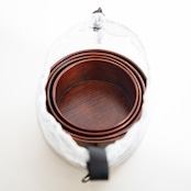 ヒノキのうつわ大-漆仕上げ