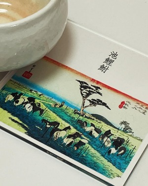 東海道五十三次　39、池鯉鮒 「首夏馬市」