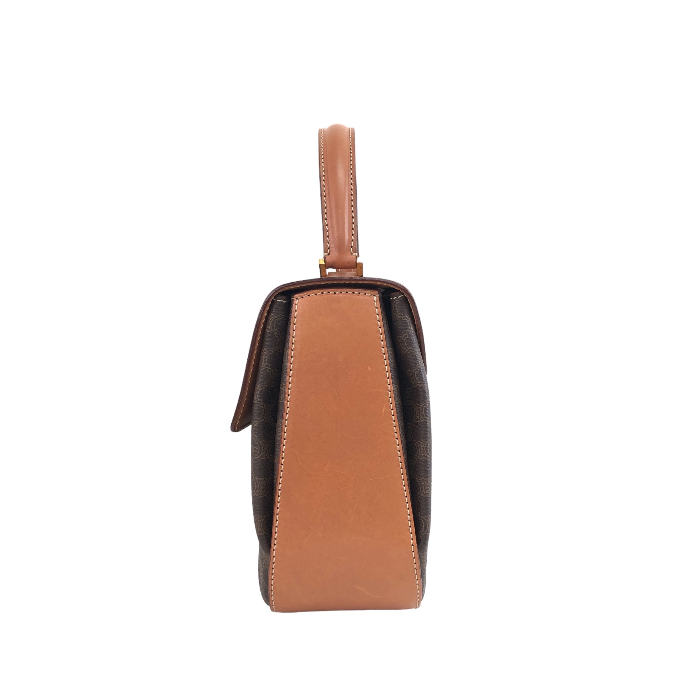 CELINE セリーヌ マカダム ターンロック チャーム レザー 2way CELINE セリーヌ マカダム ターンロック チャーム レザー 2way