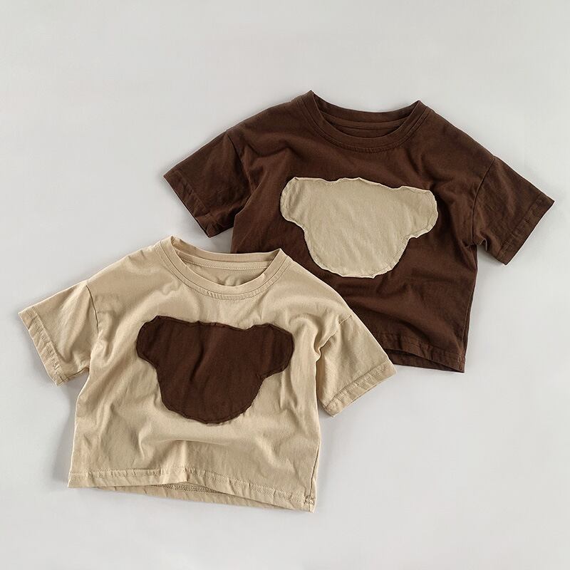 【BABY&KID】2024新作 クマ半袖Tシャツ