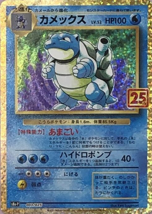 【Bランク】カメックス(25th)