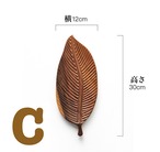 【天然木リーフトレイ】北欧風 木製プレート おしゃれ 茶器 おぼん 撮影用に最適