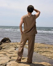 【#Re:room】RRM RIB RELAX PANTS	［REP325］