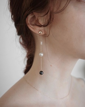 shell pearl earrings K10