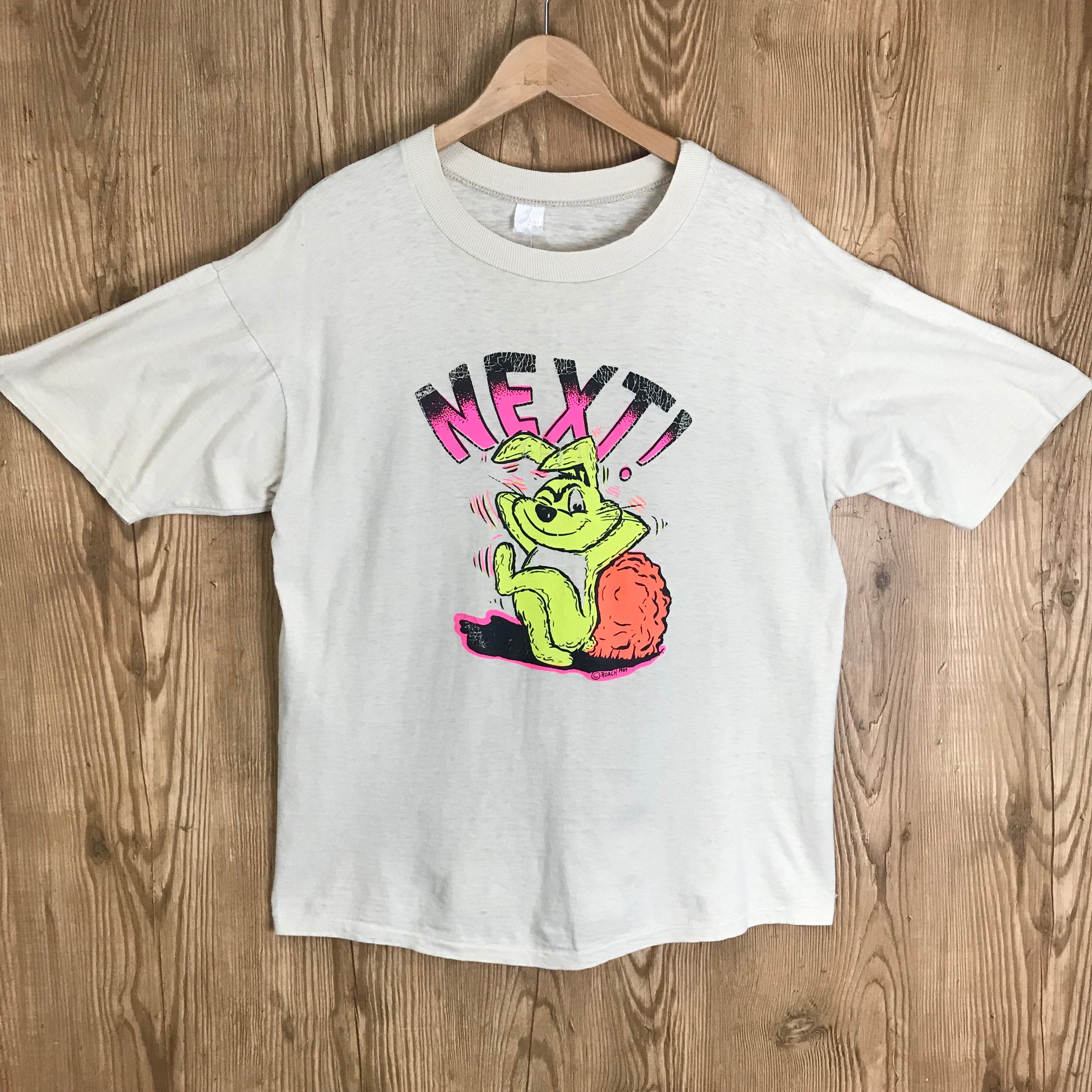 70s VINTAGE ROACH NEXT! プリント 半袖 T-sh Tシャツ サイズ 70s VINTAGE ROACH NEXT! プリント 半袖 T-sh Tシャツ サイズ
