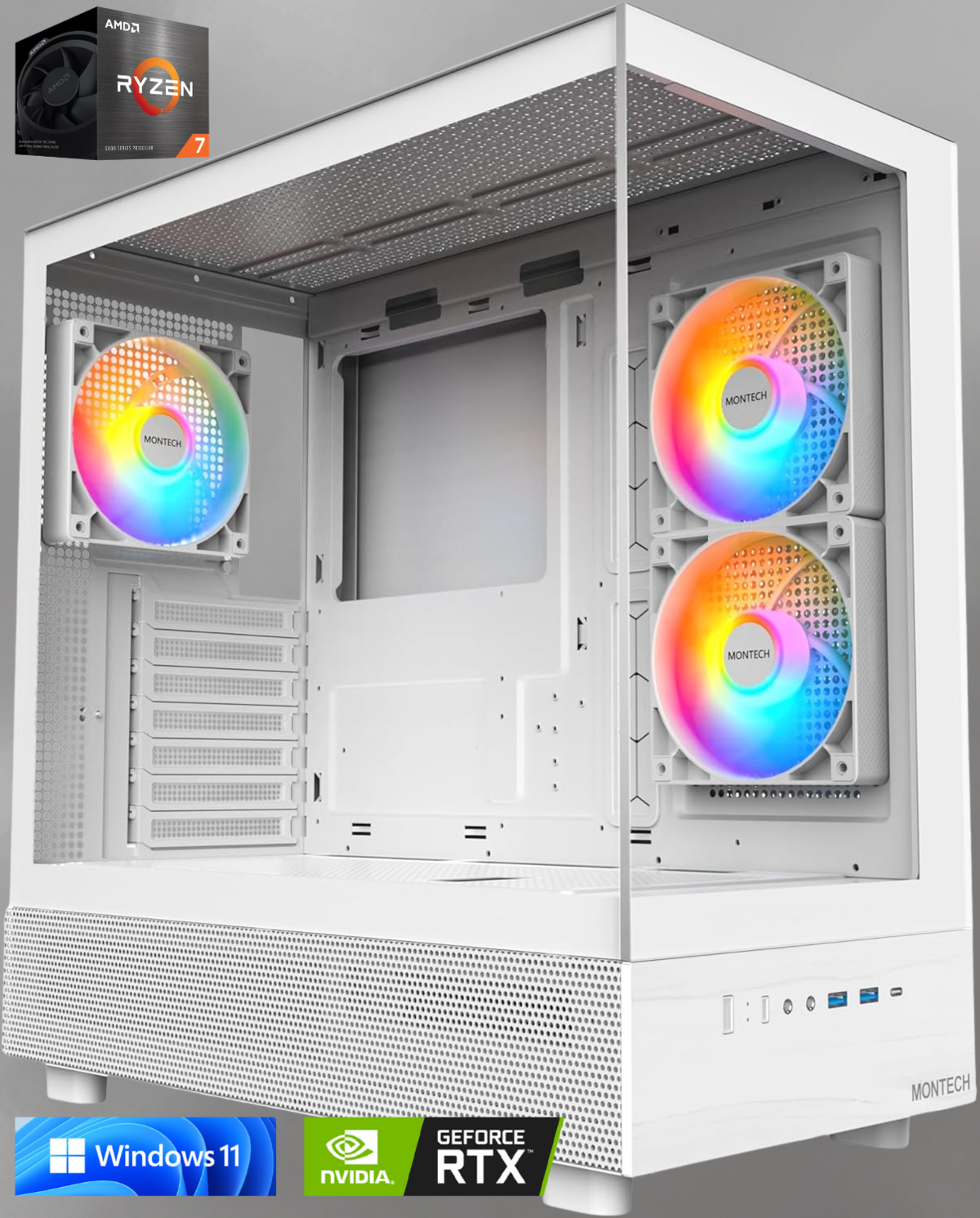 Ryzen7 5700x/RTX5060Ti/16GB/1TB/650W | WhiteFrontier（ホワイト