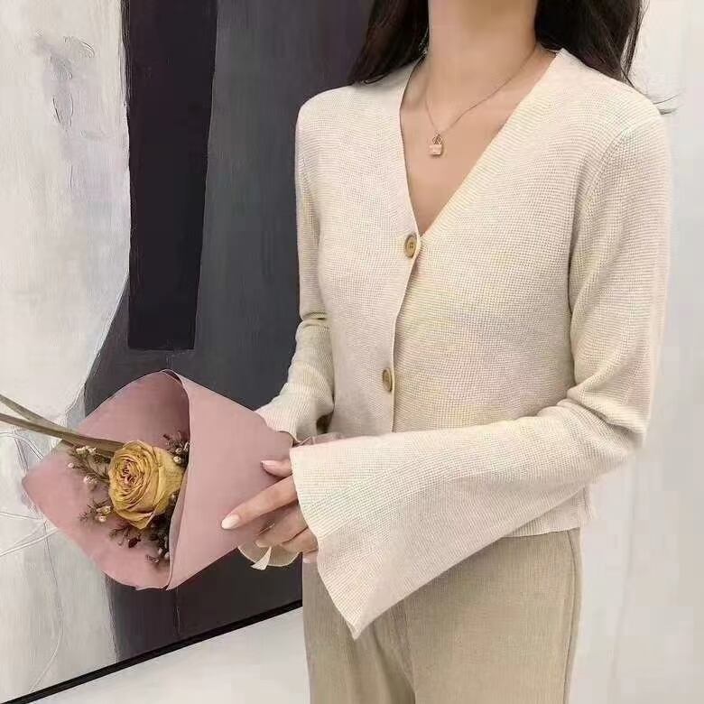 ベルスリーブ　カーディガン  AJ−12541-866