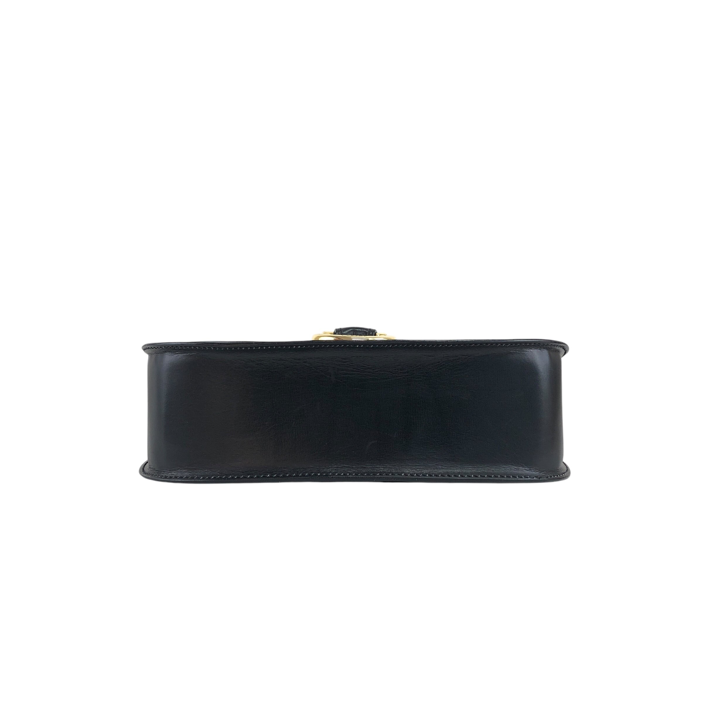 CELINE セリーヌ ショルダーバッグ ブラック ホースビット レザー