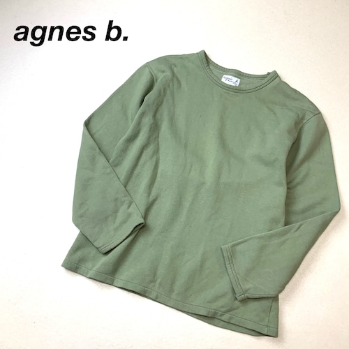 agnes b. アニエスべー ライトスウェット アースカラー ピスタチオ
