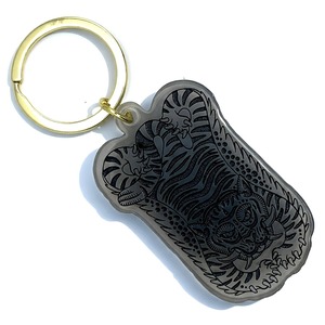 【チベット タイガー】 アクリルキーチェーン お守り 虎