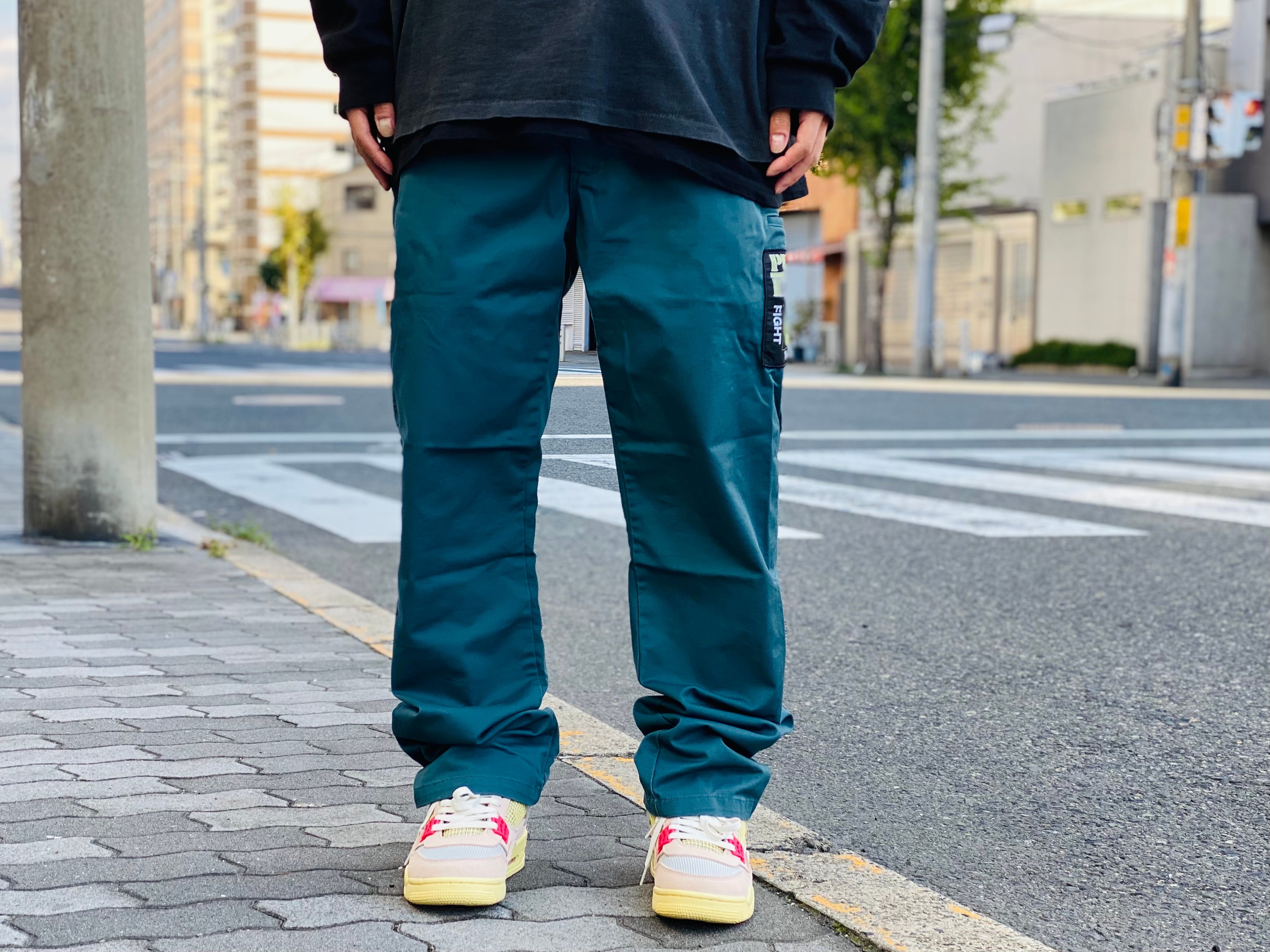Supreme × UNDERCOVER PUBLIC ENEMY WORK PANT DUSTY TEAL 34 HJ8419 ...