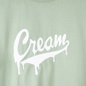 Drip logo T shirts -Light Green- white