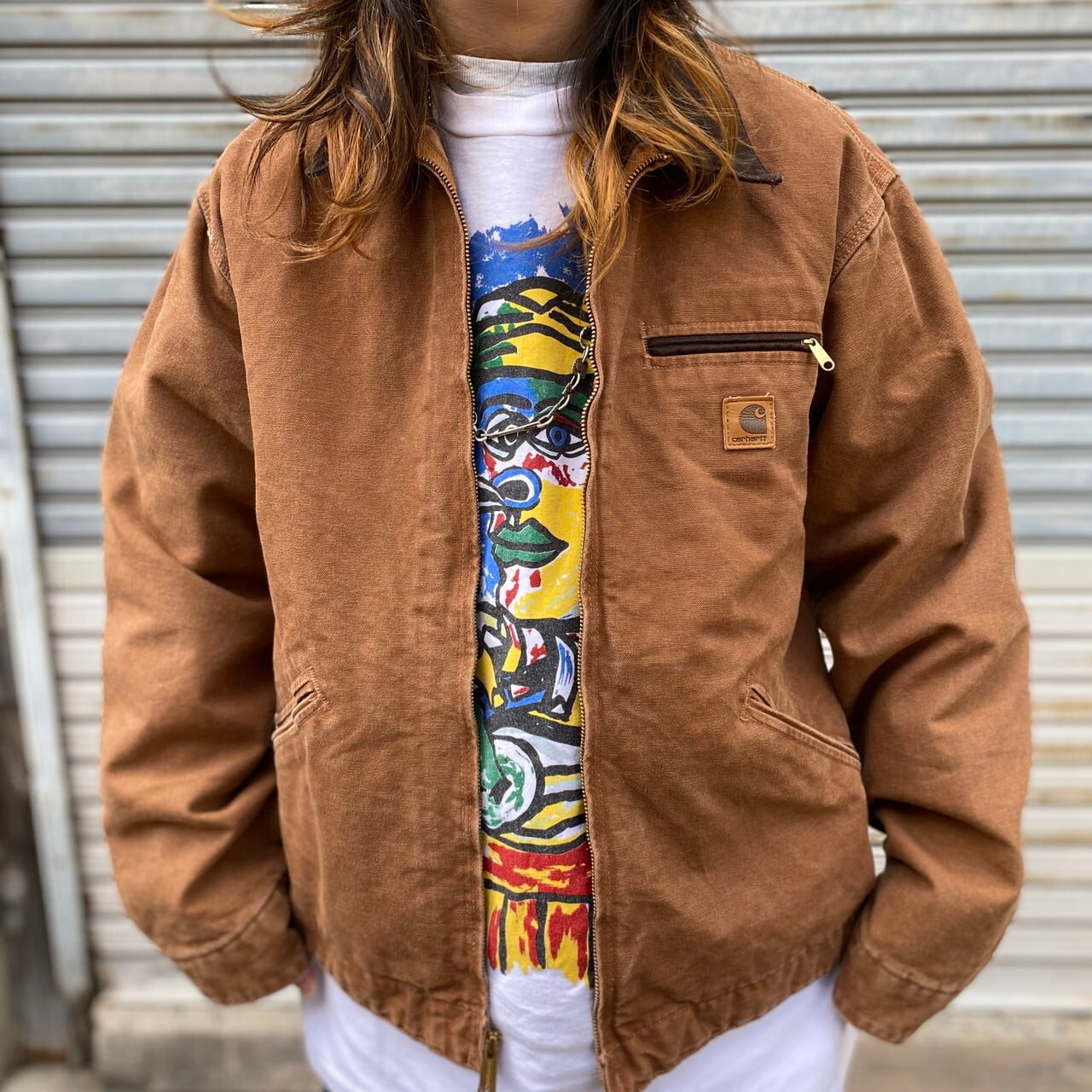 Carhartt カーハート デトロイトジャケット メンズL 古着 ダック地  