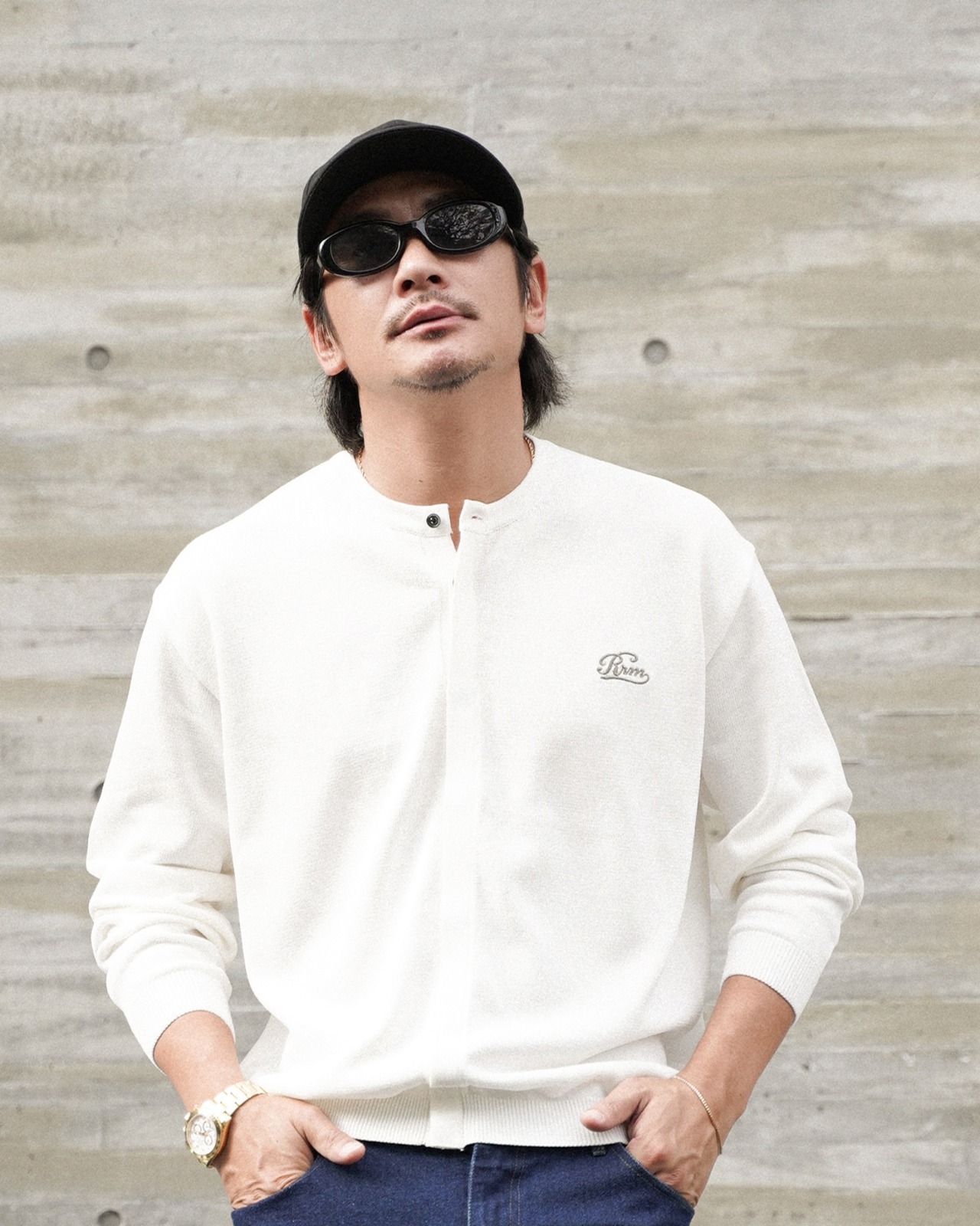 【#Re:room】Rrm CREW NECK CARDIGAN［REK159］