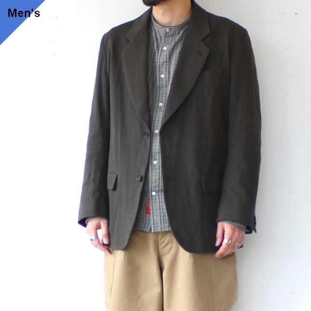 【再入荷】HAVERSACK 墨染めツイルテーラードジャケット Ink dyed twill lapeled 2B jacket