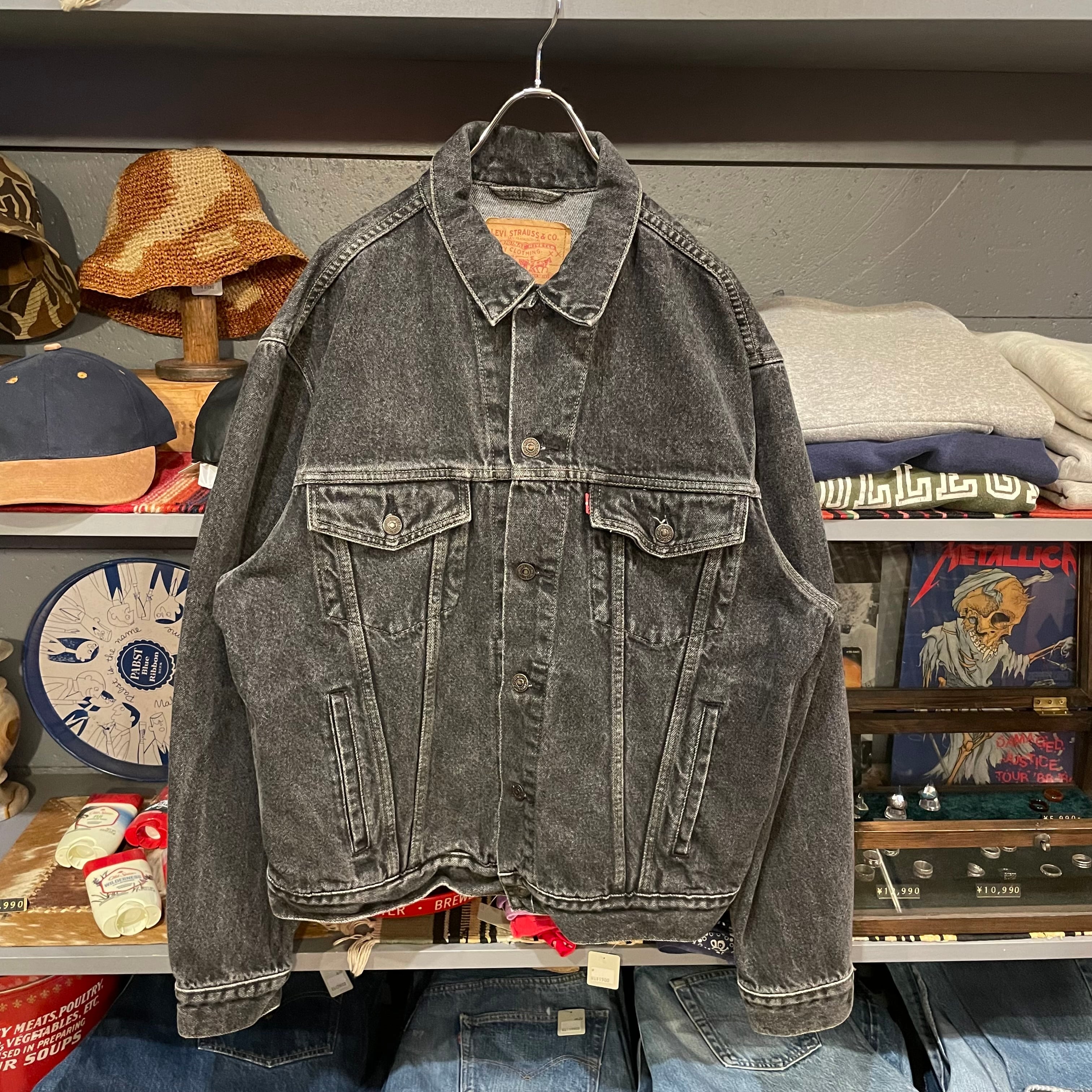 90s Levis 70503-0258 Black Denim Jacket 先染め | VOSTOK