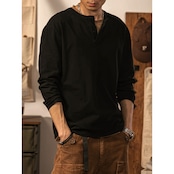 ヘンリーネック ロングスリーブTシャツ af0056