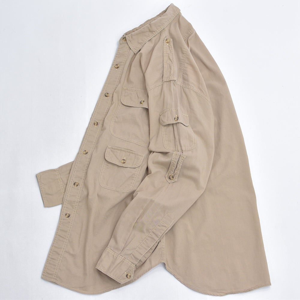 80s BANANA REPUBLIC バナリパ コットン サファリシャツ ヴィンテージ