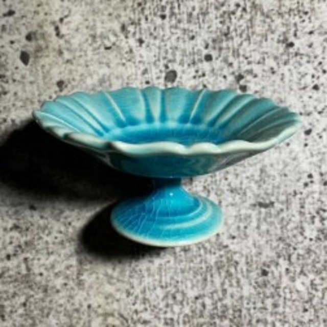 洋皿コンポート　パステルブルー