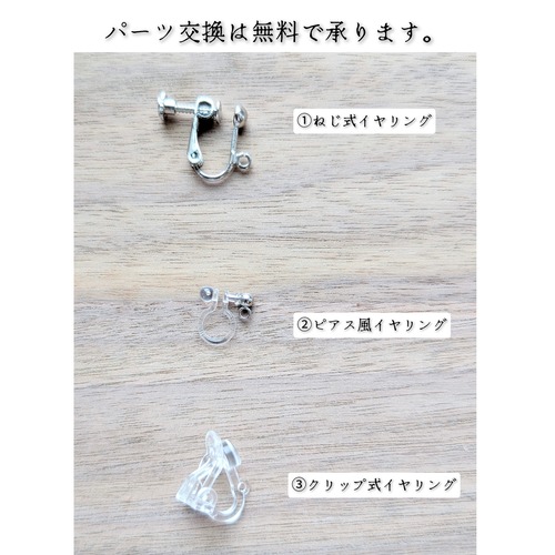 【Holiday Collection】冬限定セット　ラブラドライト使用　小さな小さなブーケのようなマクラメ編みブレスレット＆ピアス　［金属アレルギー対応］