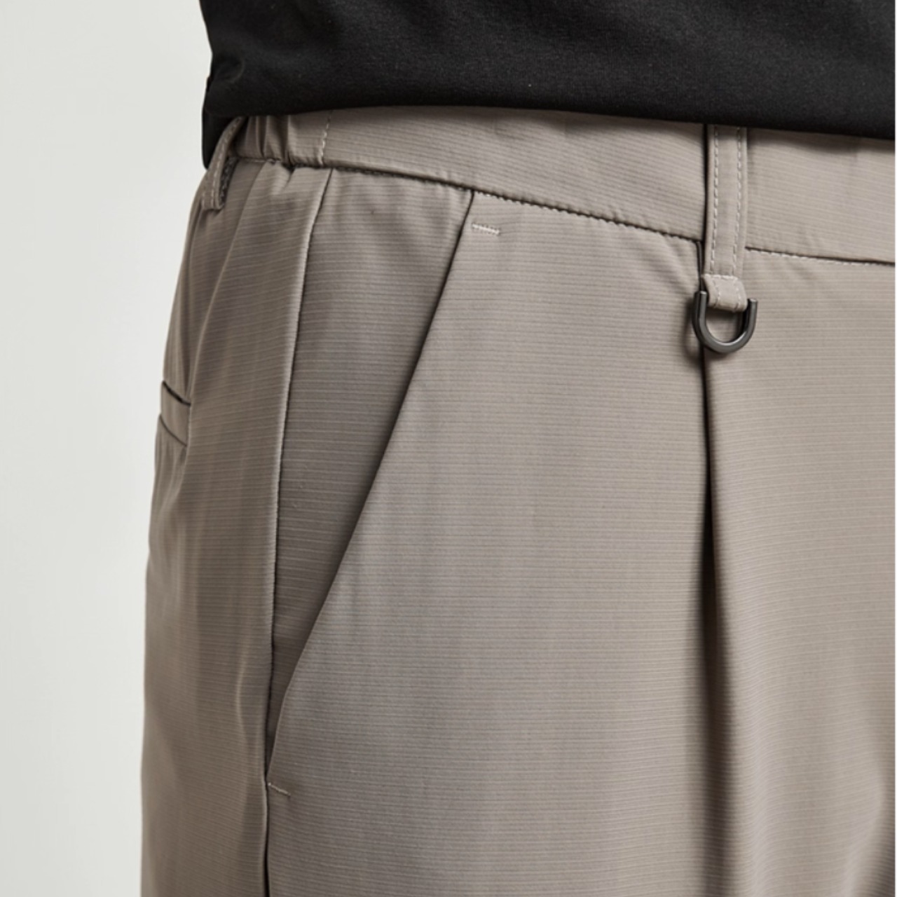 ノープリーツストレートカジュアル クロップドパンツ af0284