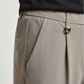 ノープリーツストレートカジュアル クロップドパンツ af0284