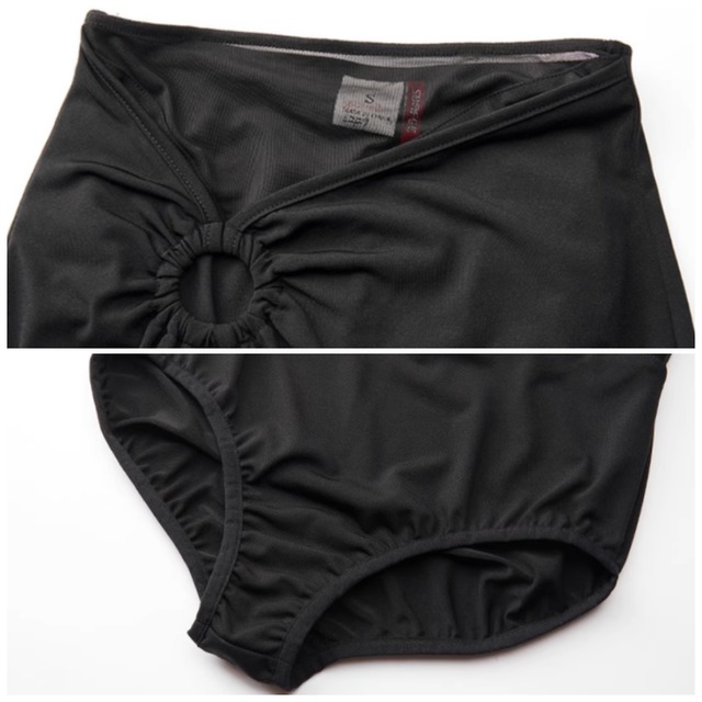 ギャザーデザイン アシンメトリー ラテンスカート 2col　D00381