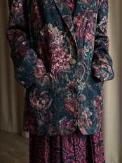 MADE IN U.S.A. floral jacquard light jacket-5159-2
