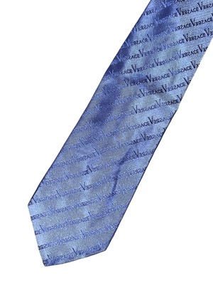 GIANNI VERSACE logo silk tie