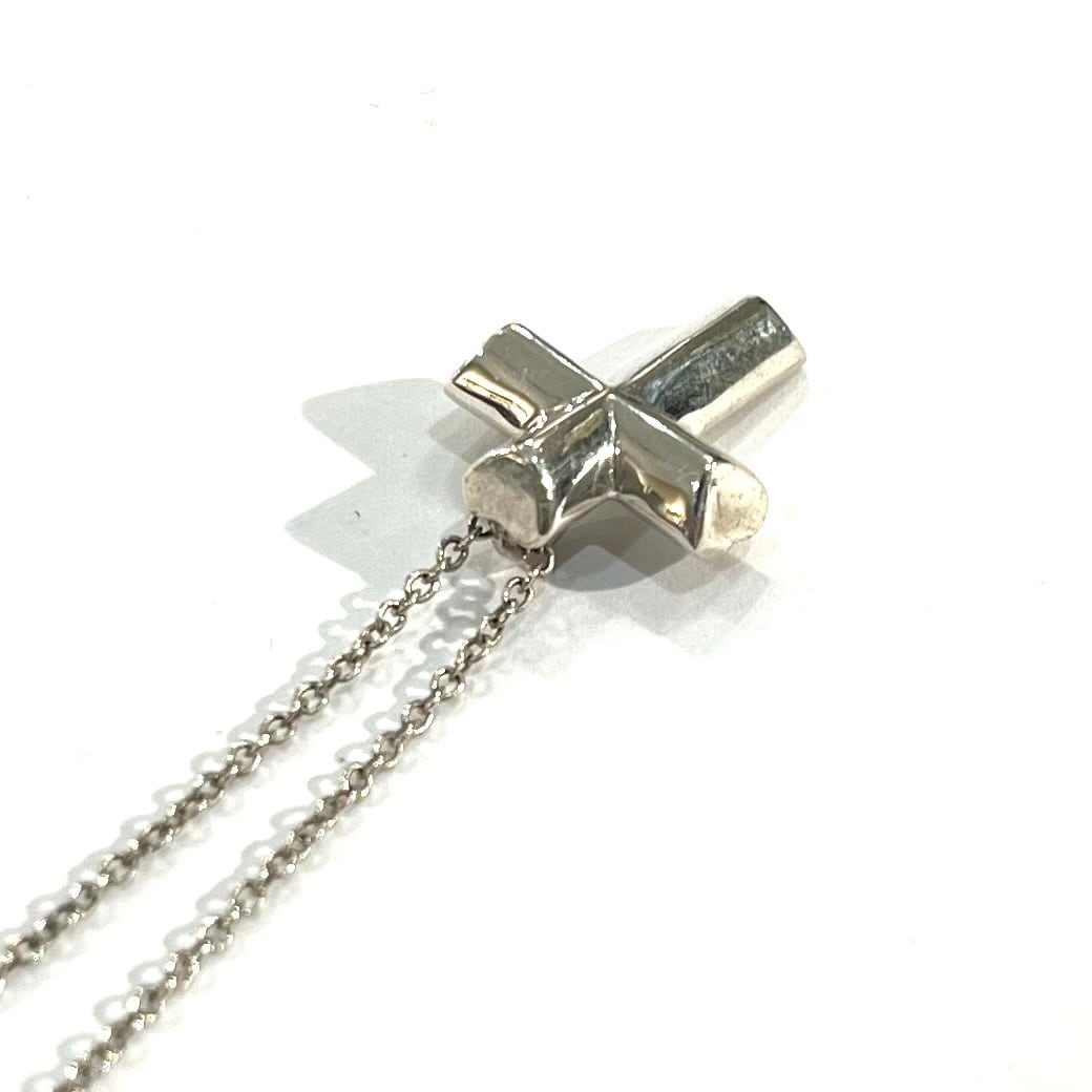 TIFFANY&CO.】2605 テンダネスハート クロスネックレス SV925 41cm