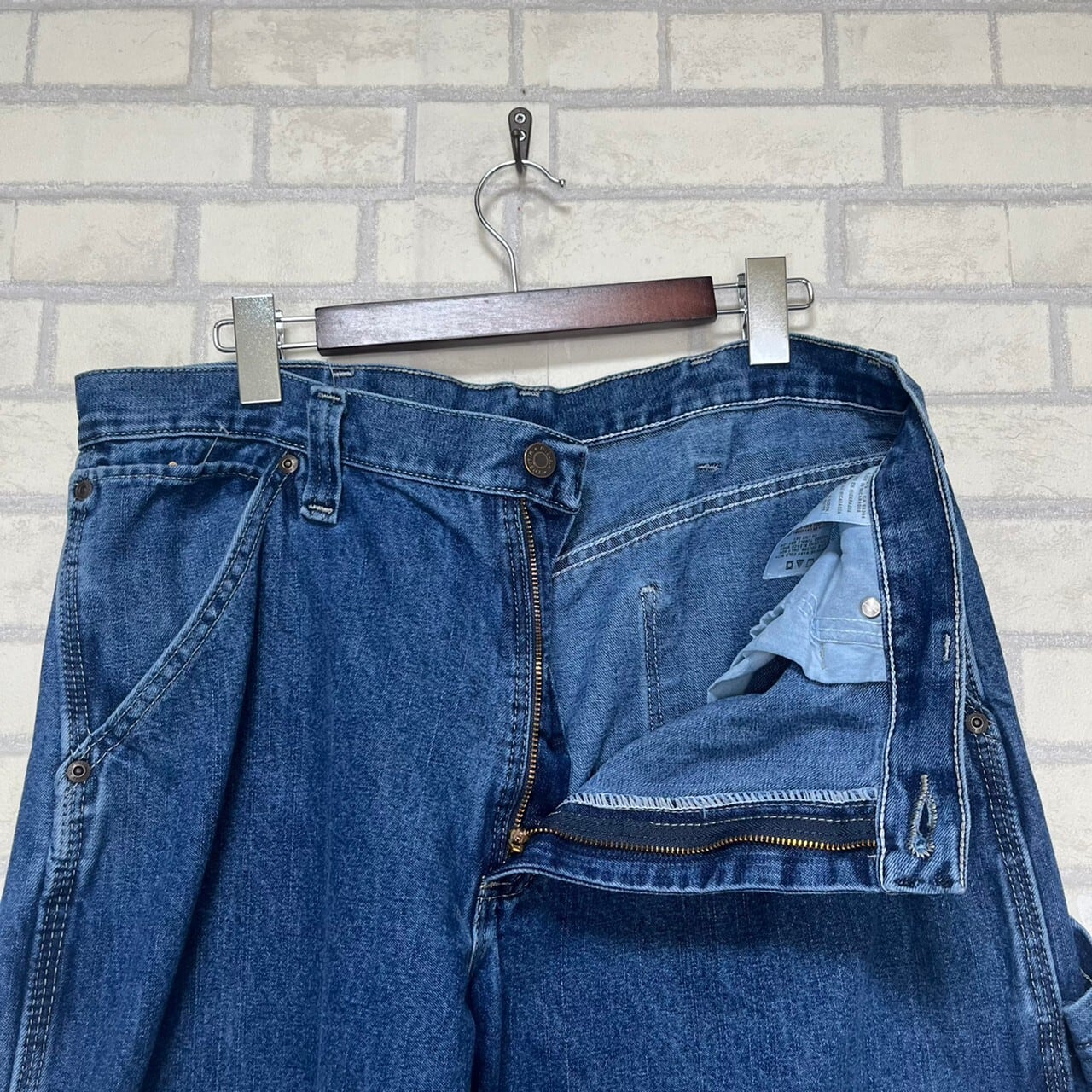 W34×L30】wrangler デニムペインターパンツ ブランドタグ | 古着屋OLDGREEN