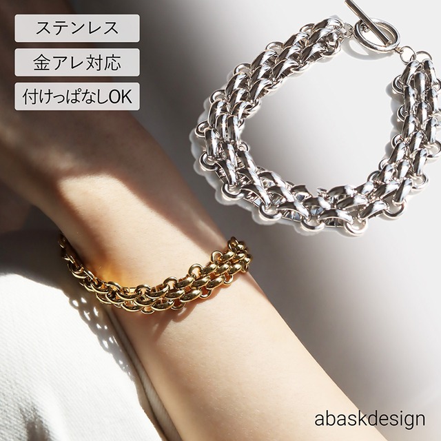 ギフト推奨】錆びない18金厚 ❤️チェーンリング アンクレット  