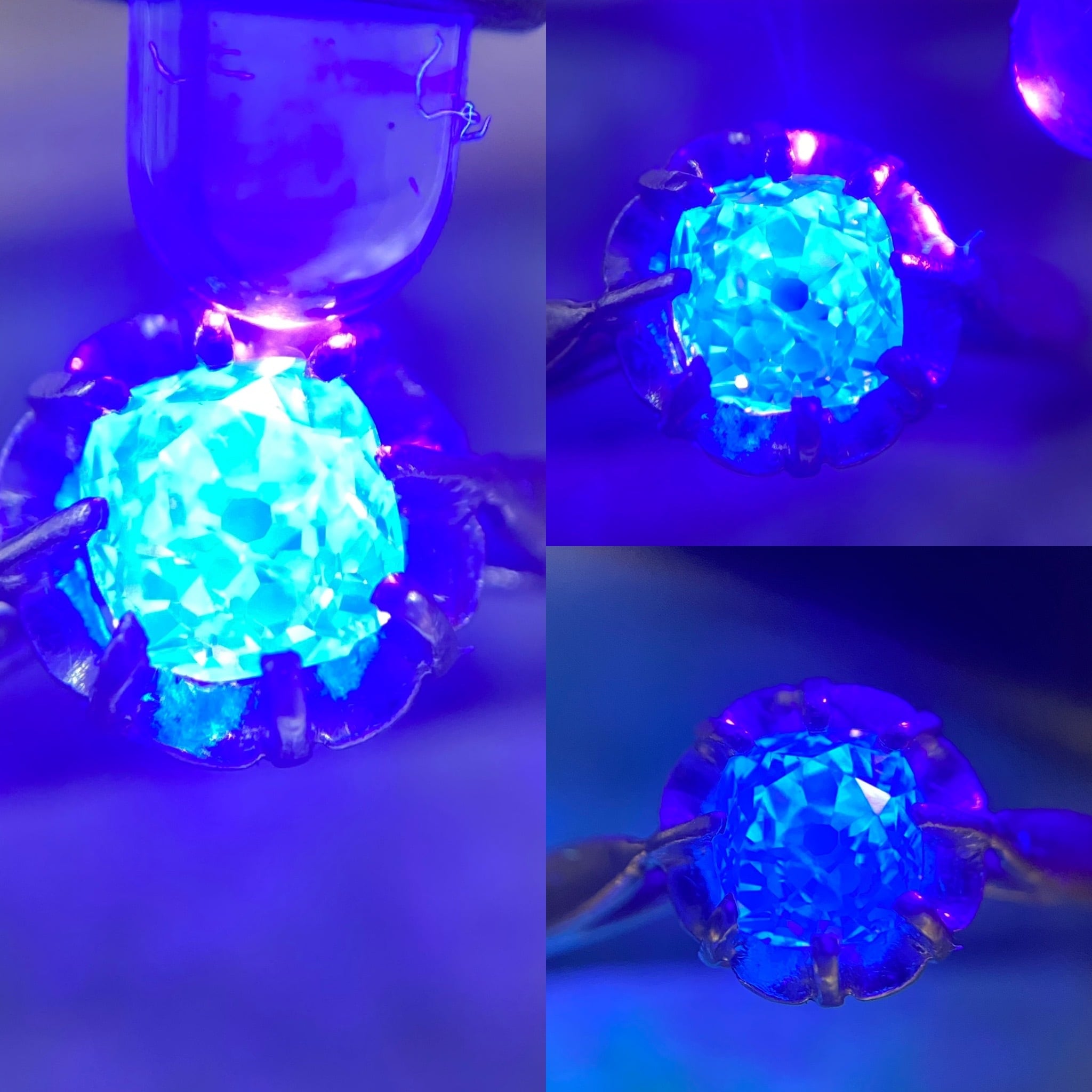 フランス アンティークリング 憧れの大きなオールドマインカット