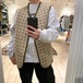 used tweed design vest