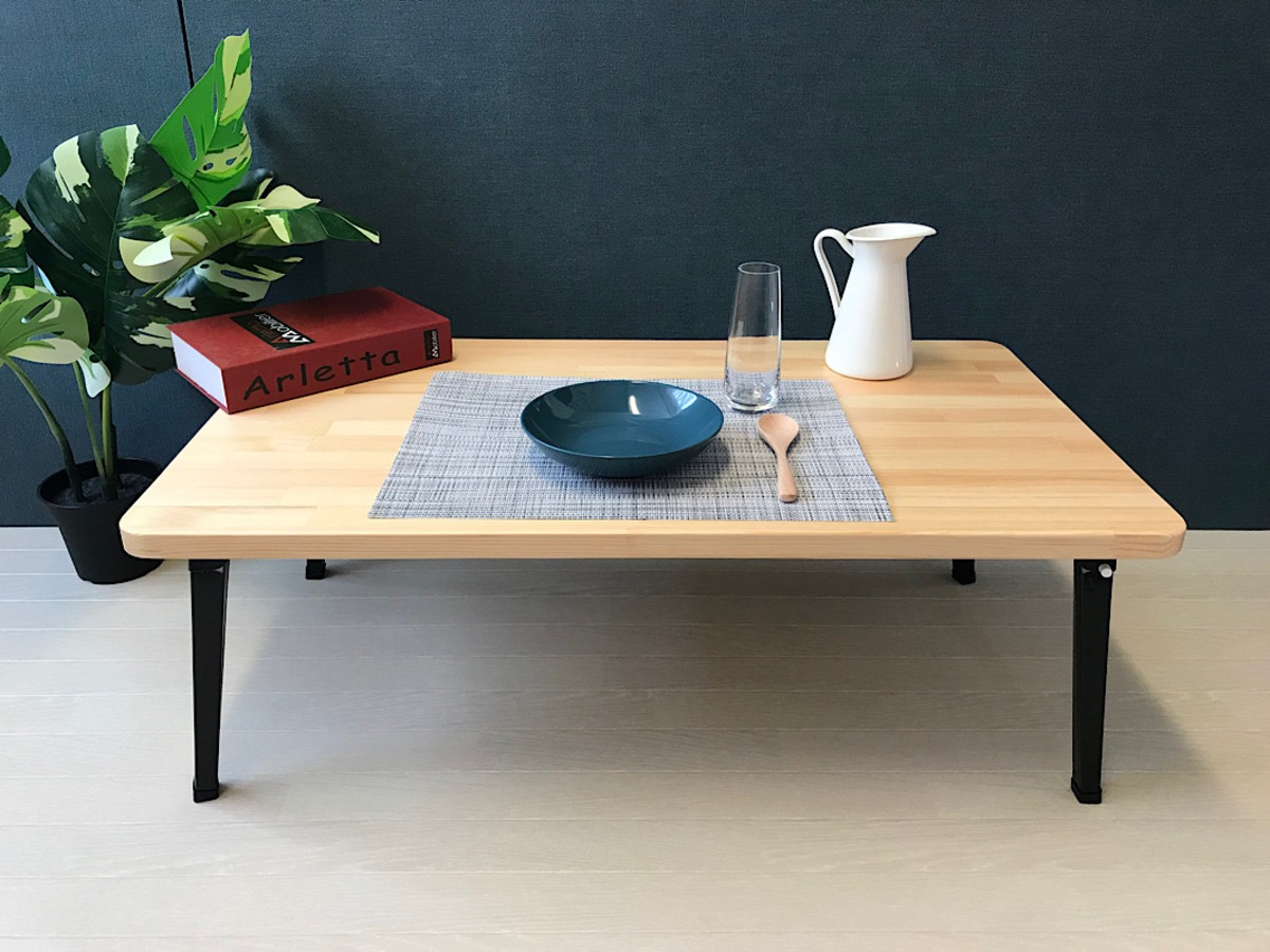 送料無料】 ローテーブル 長方形 90cm 50cm 角丸 パイン ナチュラル 