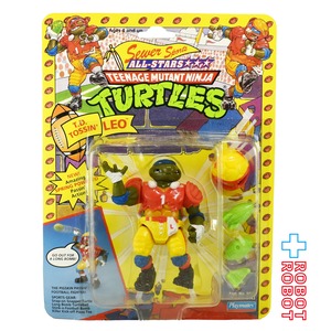 プレイメイツ タートルズ TMNT #5143 オリジナル・クラシック ソーヤー・スポーツ・オールスターズ スター T.D. トッシン レオ 4インチ ベーシックフィギュア 1991 未開封