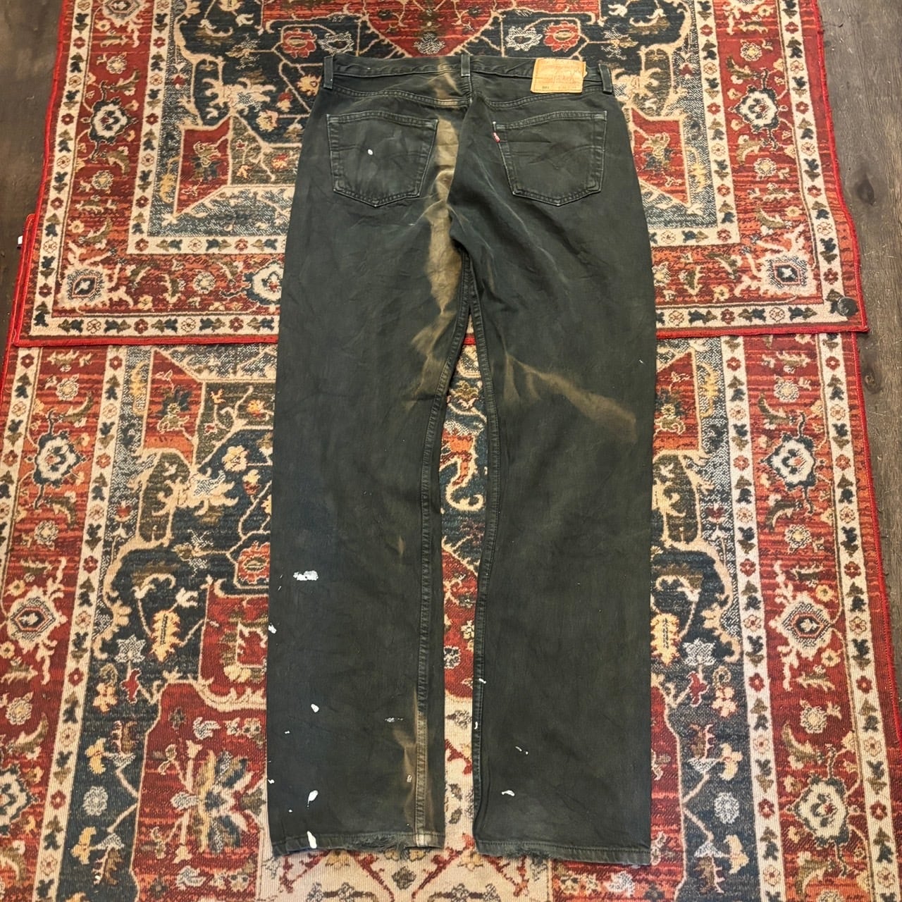 90s Levi's USA製 501 グリーン デニムパンツ W36 L34 W88cm