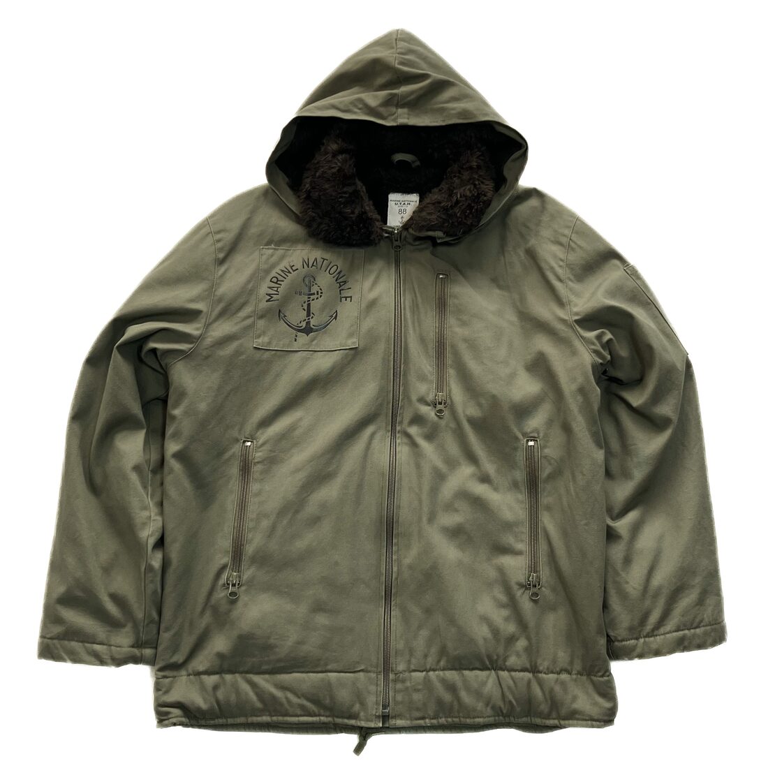良品 フランス軍 民間 デッキジャケット 88 M~L 相当 ミリタリー 