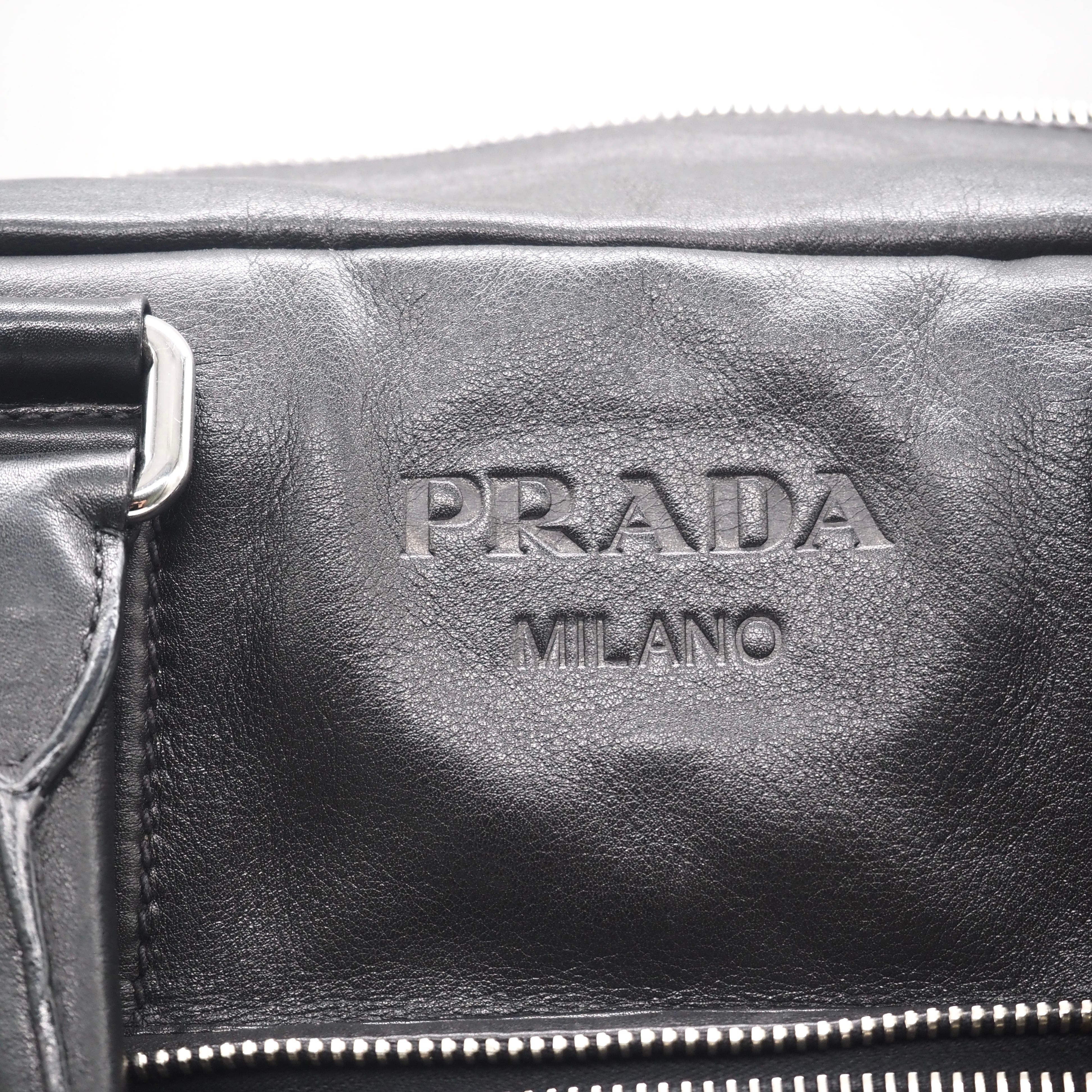 PRADA レザー ボストン バッグ ブラック レザー プラダ | 2122TOKYO
