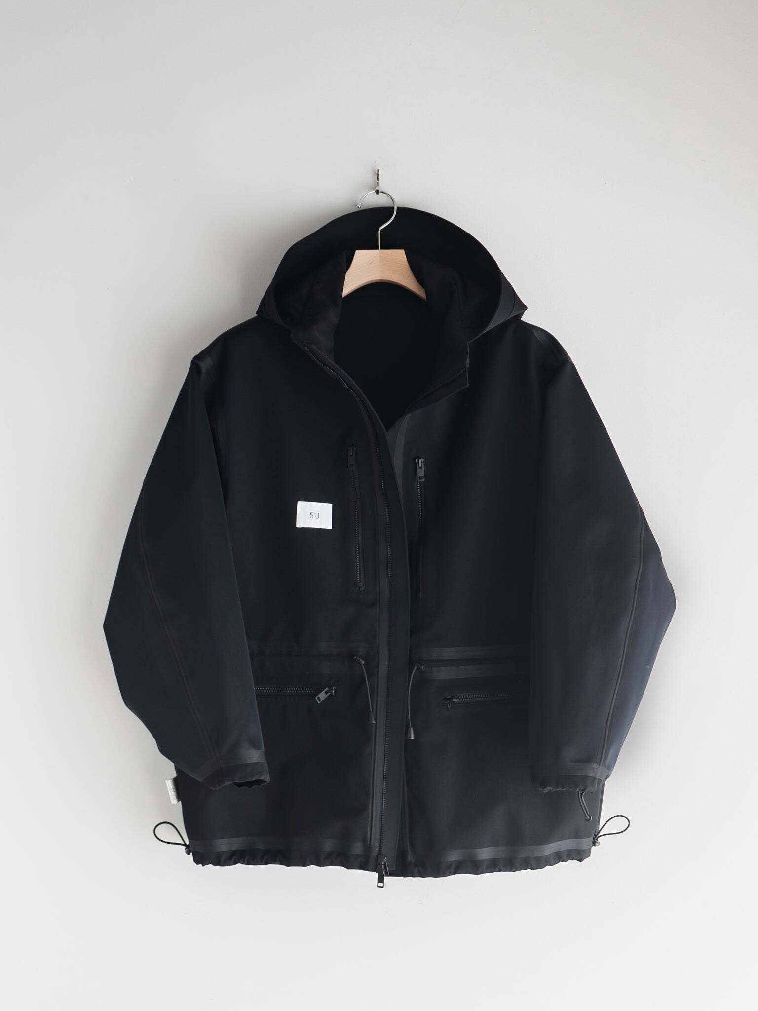 SU Wool Wide Shell Jacket BLACK SU-01-B-05 | BEST PACKING STORE