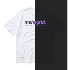 [MAHAGRID] RAINBOW REFLECTIVE LOGO TEE WHITE 正規品 韓国 ブランド 半袖 T-シャツ