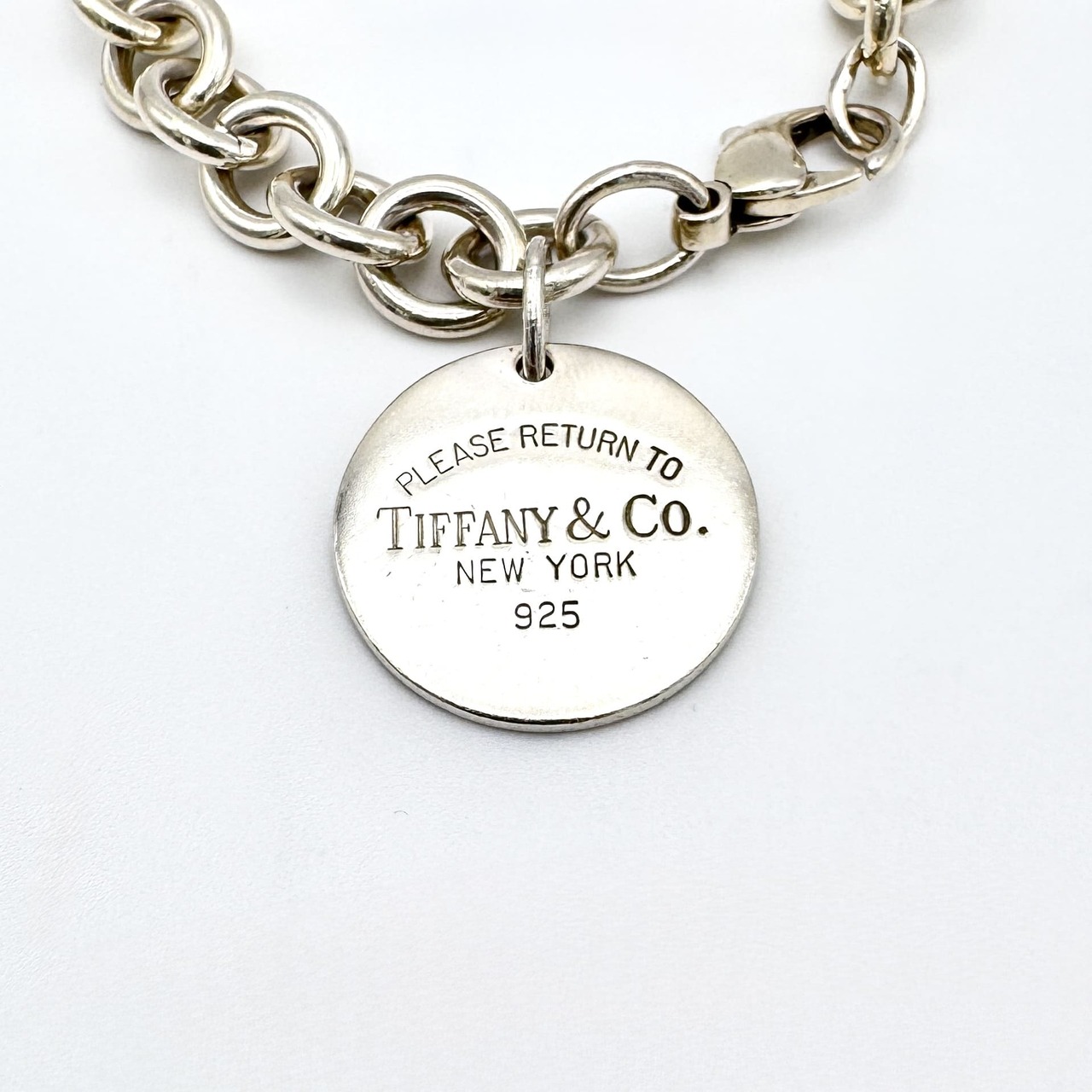 TIFFANY & Co. ティファニー リターントゥラウンド ブレスレット SV925 17~17.5cm 36.3g シルバー