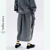【2color】大人の遊び心を纏う♡ストリートでモードなランタンスカート 《i0605》