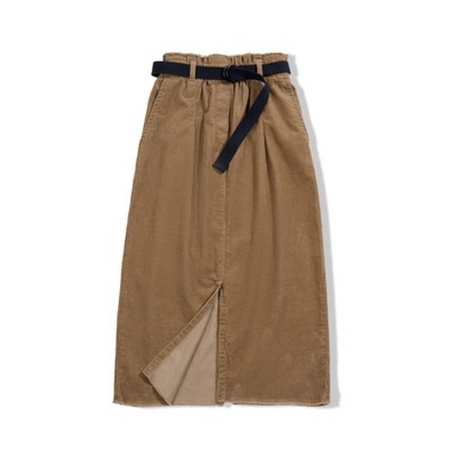 【WOMENS】コーデュロイストレートスカート　2color　SK679