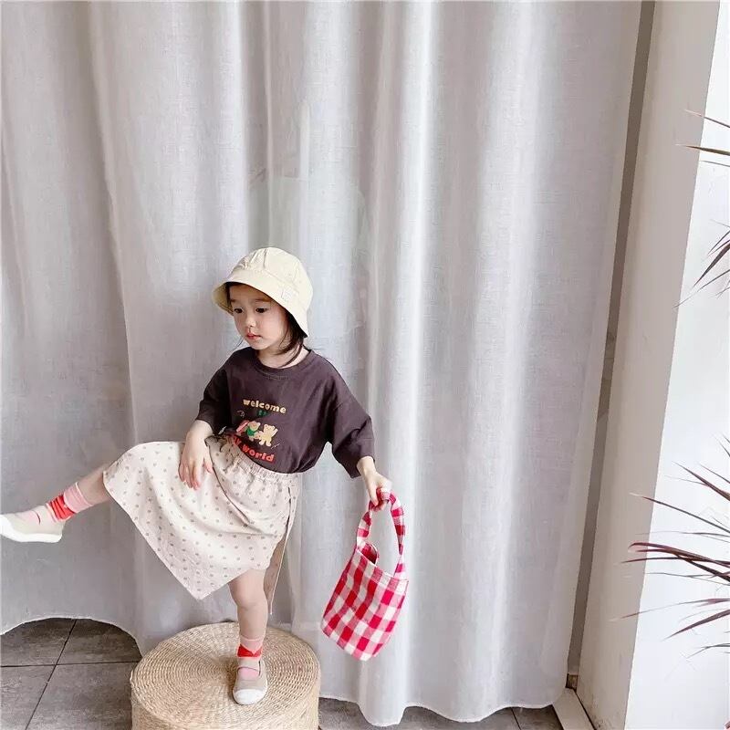 【即納】サイドスリットの水玉スカパン|海外子供服|韓国子供服