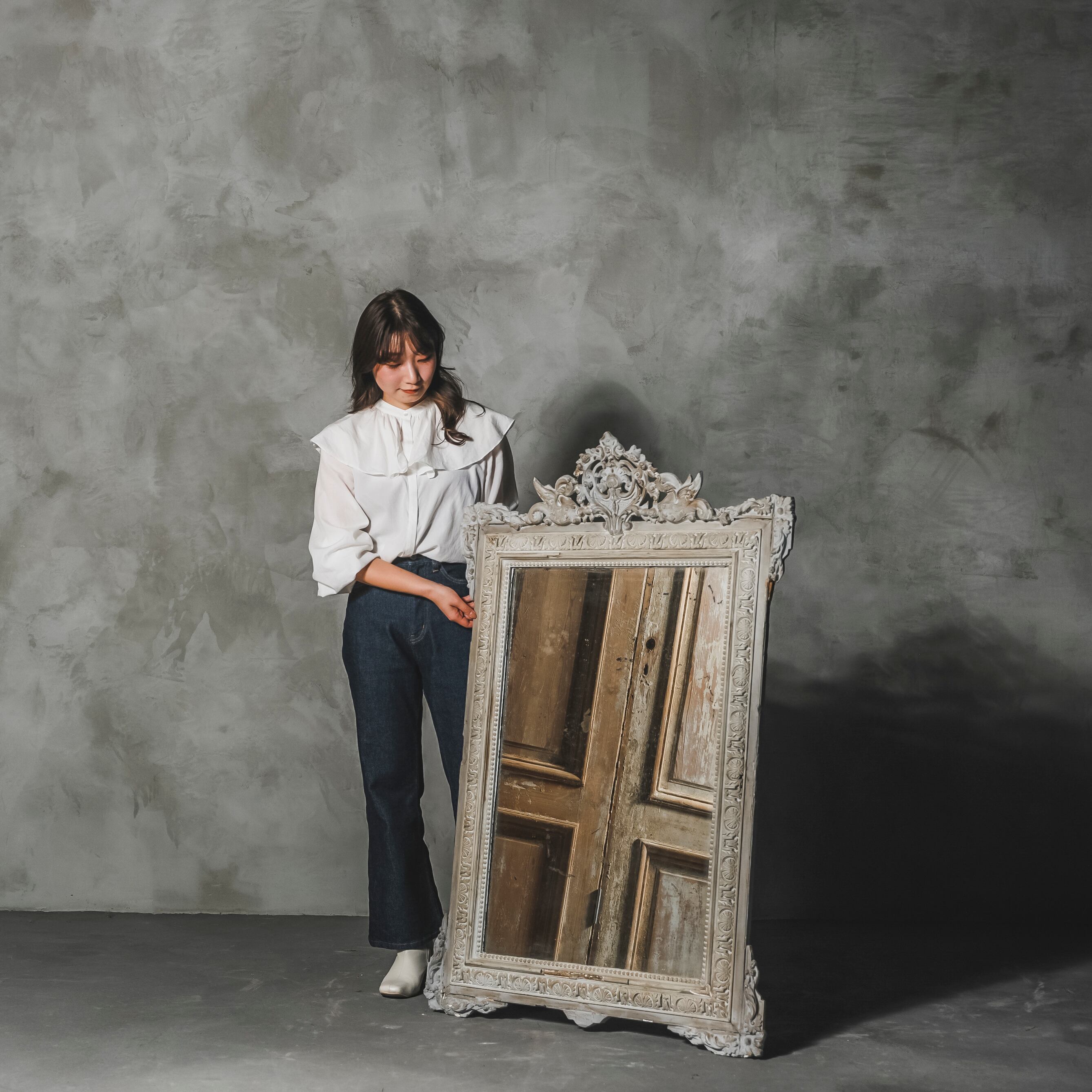 ミラー/フレンチミラー/アンティークミラー/フランス家具/店舗什器/空間装飾/ディスプレイ