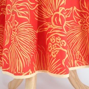 フラダンス 衣装 ALOHA STANDARDS アロハスタンダード ワンピース ドレス レッド系 イエロー系 日本製 ツートンカラー キャミソールドレス かわいい 華やか 鮮やか 明るい 赤 黄 ハワイアン アロハ ハワイアンプリント フラ レッスン 練習